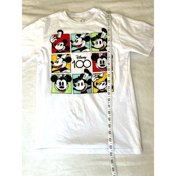Disney 100 Mickey Mouse Graphic T-Shirt White XL - Picture 4 of 6